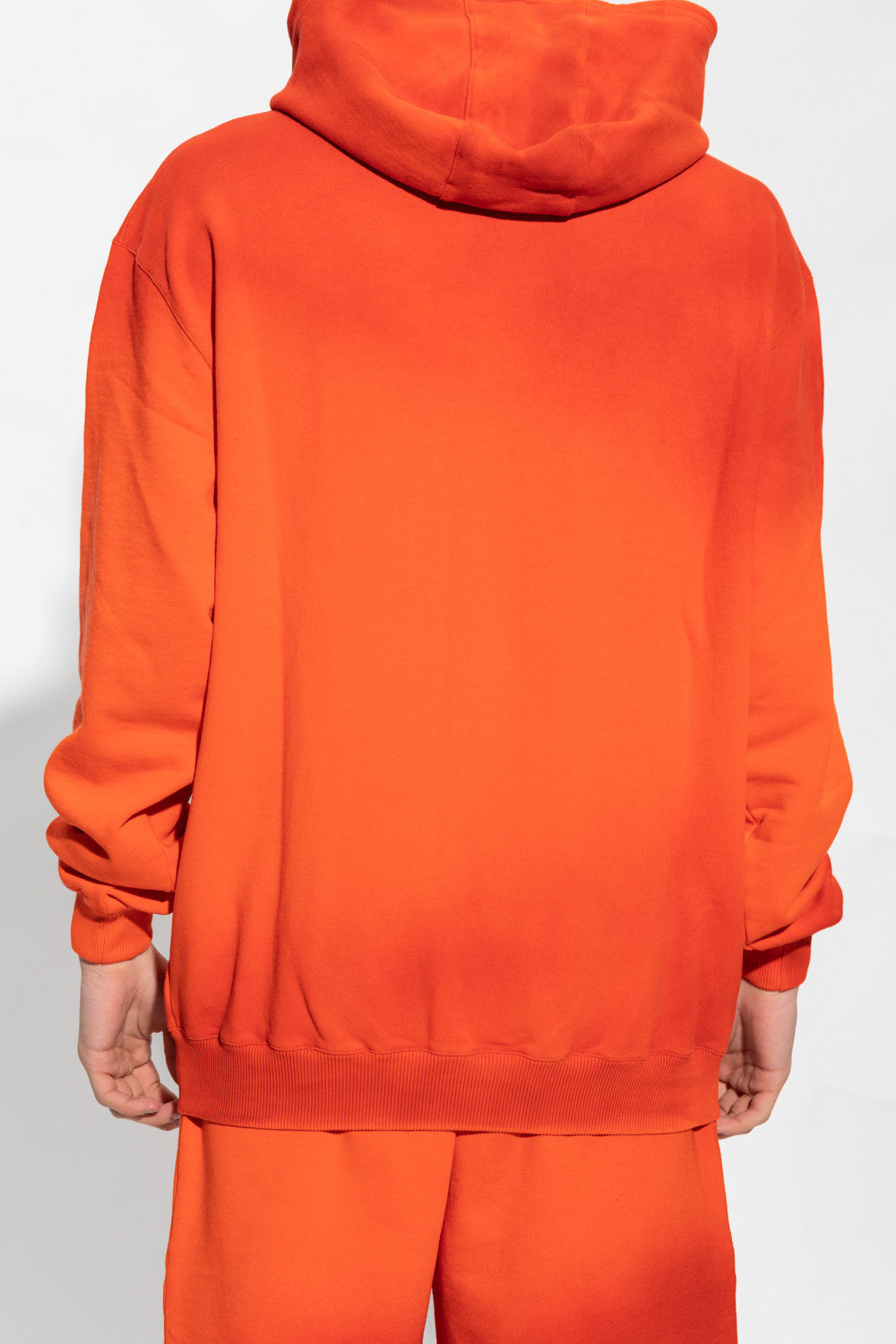 Orange Printed hoodie A - WALL* - COLD